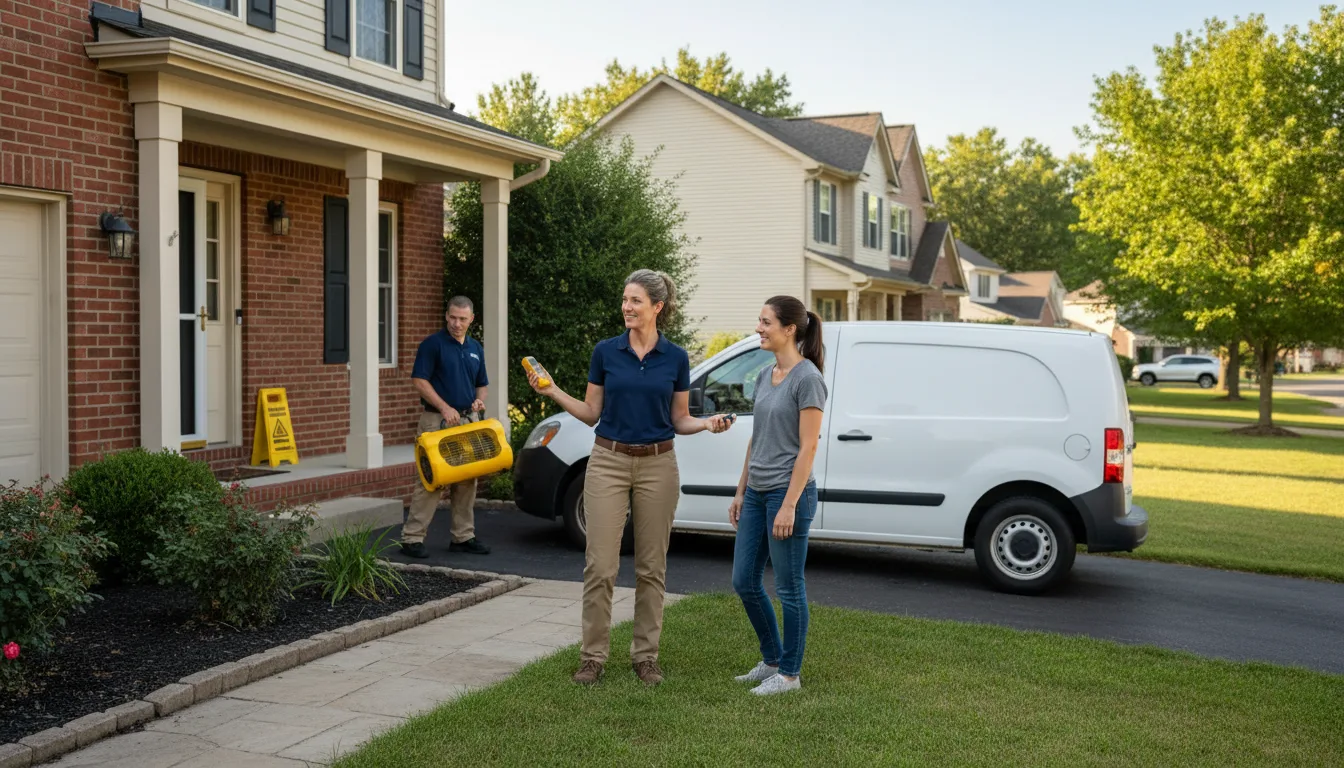 Residential water damage restoration in Maurice, LA